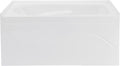 Swiss Madison Ivy 54'' x 30' Bathtub with Apron Right Hand Drain in White