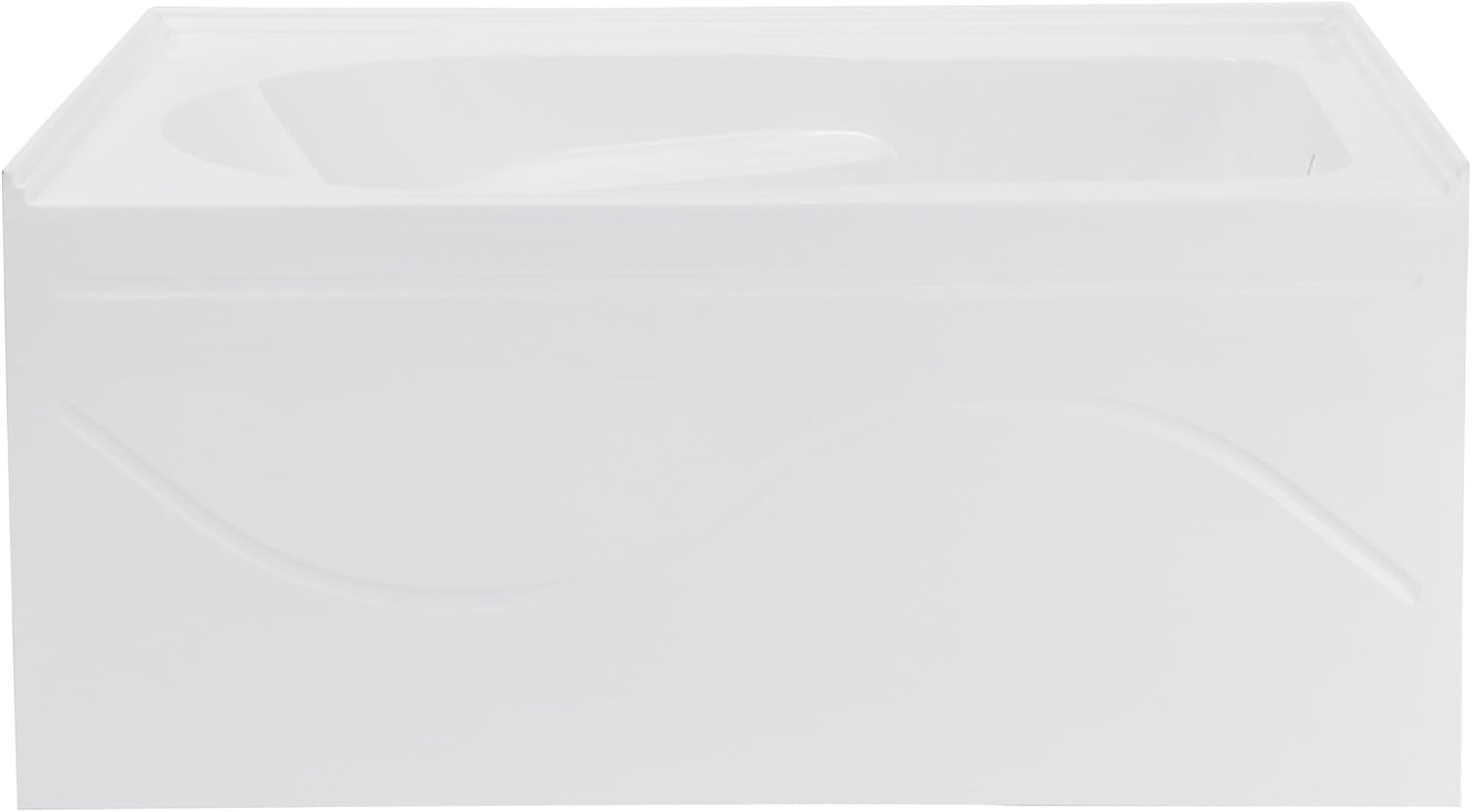 Swiss Madison Ivy 54'' x 30' Bathtub with Apron Right Hand Drain in White