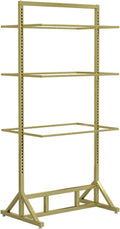 Floor-Standing Underwear Rack, Garment Display Stand, Lingerie Bra Shorts Swimsuit Sock Scarf, Commercial Shelves, Clothing Store Scarf Storage Organizer Rack(Gold)