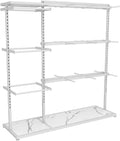Floor Standing Organizer for Mall Retail Stores,Freestanding Underwear Panty Rack for Underwear Bra Shorts Jewelry Necklaces(White)