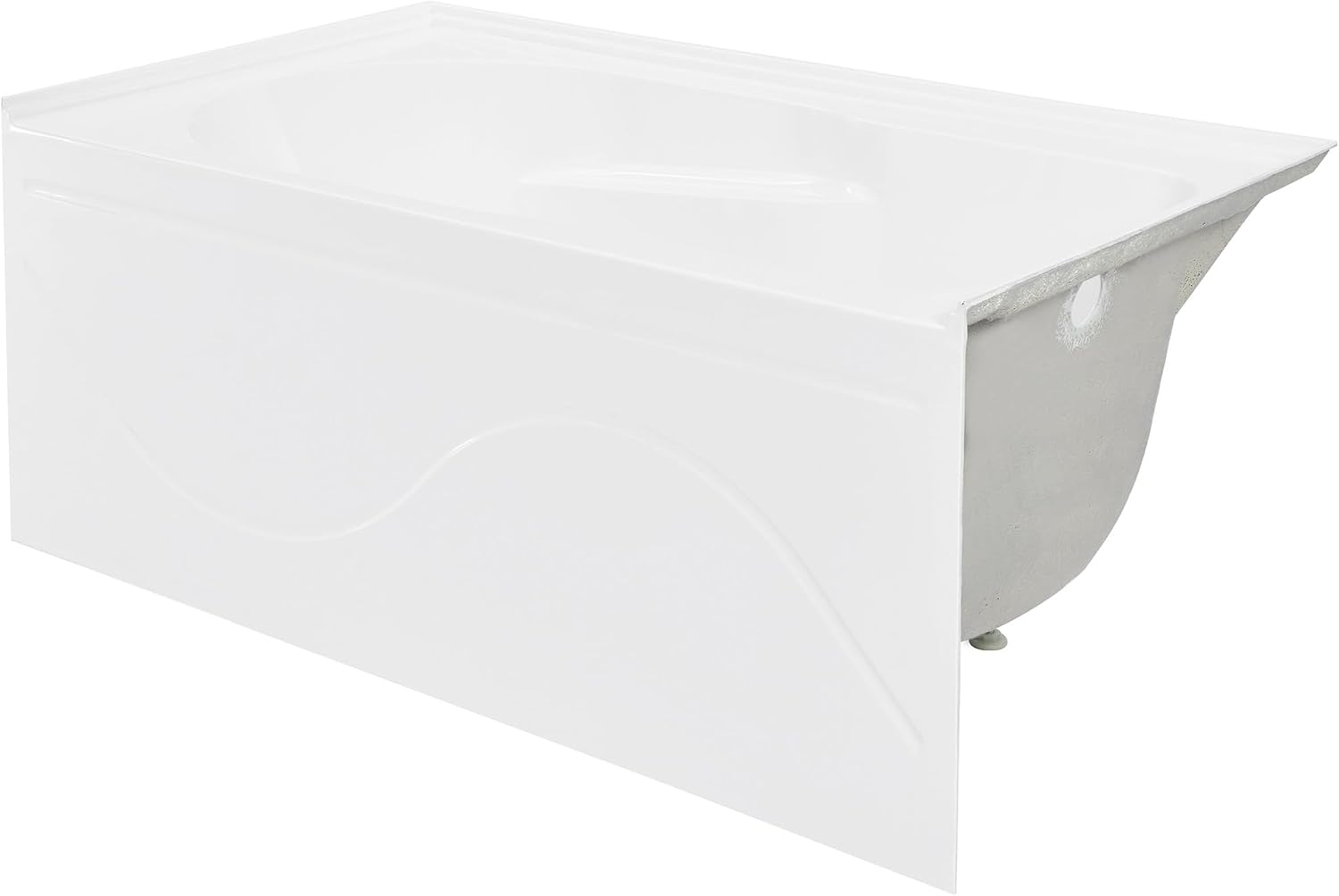 Ivy 48'' x 32' Bathtub with Apron Right Hand Drain in White