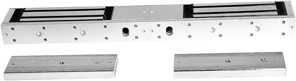 Dual Door Magnetic Lock 1200lbs Holding Force Electromagnetic Lock 12V Fail Safe for Double Door Access Control System