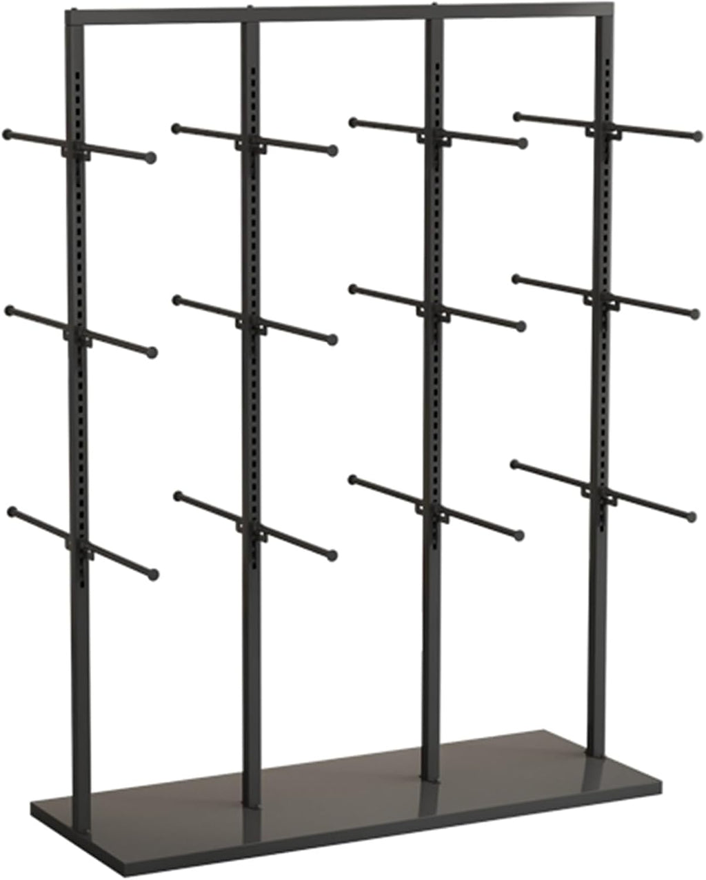 Boutique Underwear Metal Display Stand, Retail Store Garment Rack Clothing Hanger, Floor-Standing Bra Slippers Socks Accessories Storage Shelf, Commercial Organizer (C
