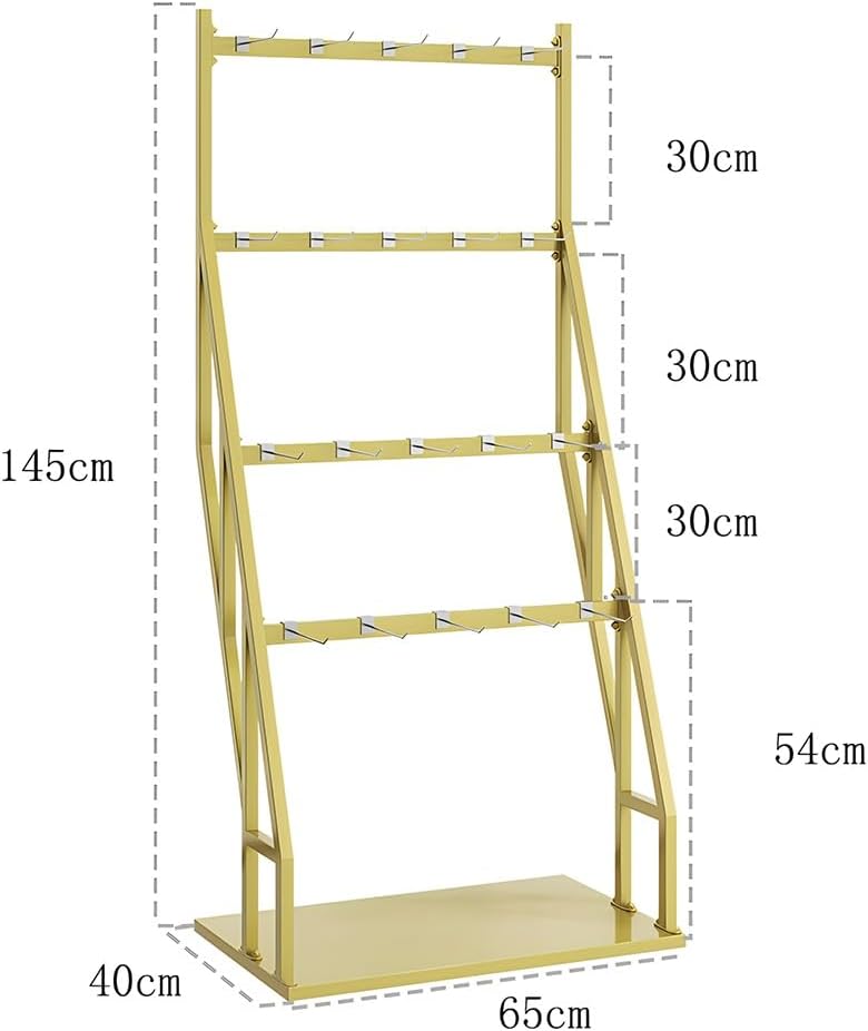 Freestanding Underwear Display Rack, 4 Layers With Bottom Plate Bra Rack, Retail Store Panty Shorts Display Stand, Bikini,Swimwear,Lingerie Organizer