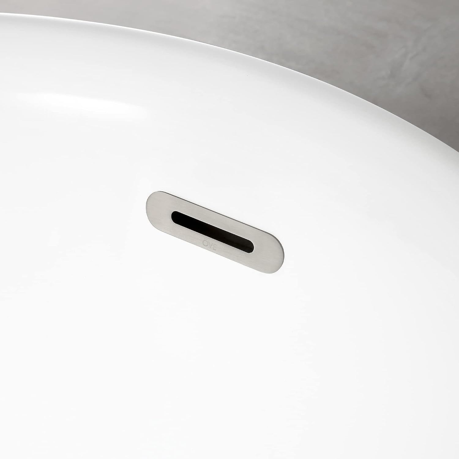 OVE Decors Isaac 58 in. Seamless White Acrylic Freestanding Slipper Bathtub