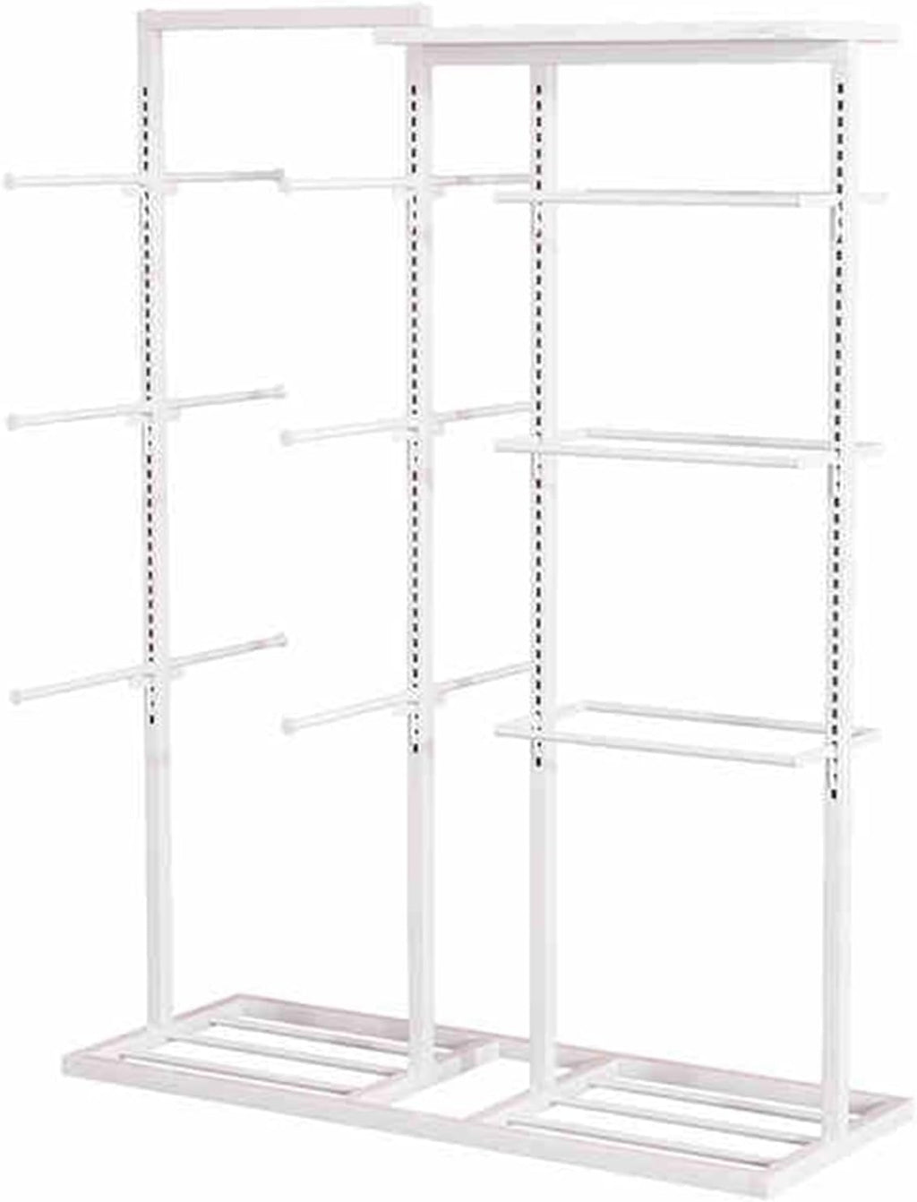 Retail Store Shorts Bra Display Stand,Panty Storage Organizer Rack,Freestanding Garment Racks for Bras Intimates Panties(White)