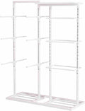 Retail Store Shorts Bra Display Stand,Panty Storage Organizer Rack,Freestanding Garment Racks for Bras Intimates Panties(White)