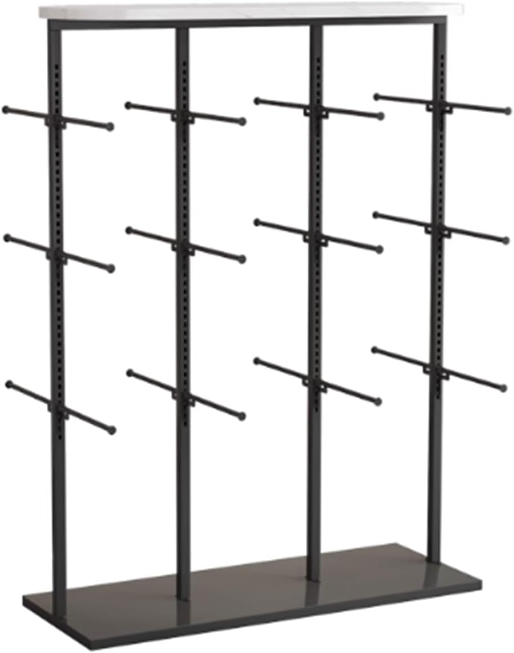 3 Layer Underwear Display Stands, Metals, Clothing Store Boutiques Retail Lingerie Garment Rack, Commercial Shelves Clothes Rod, for Socks Bra Panties Scarves(Black,100 * 40 * 130cm)