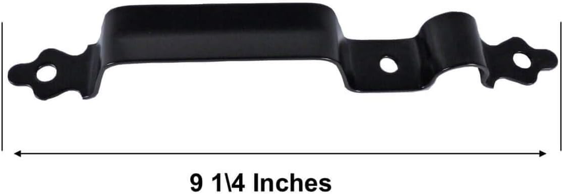 Black Western Style Wood Fence, Single Gate Kit, 8' Strap Gate Hinges, Gate Latch Opens from Both Sides - CASE Qty 6