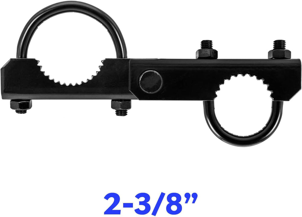 Black Commercial 180° Gate Hinge - Fits 2-3/8' Post & 1-5/8' to 1-7/8' Frame (Case of 10)