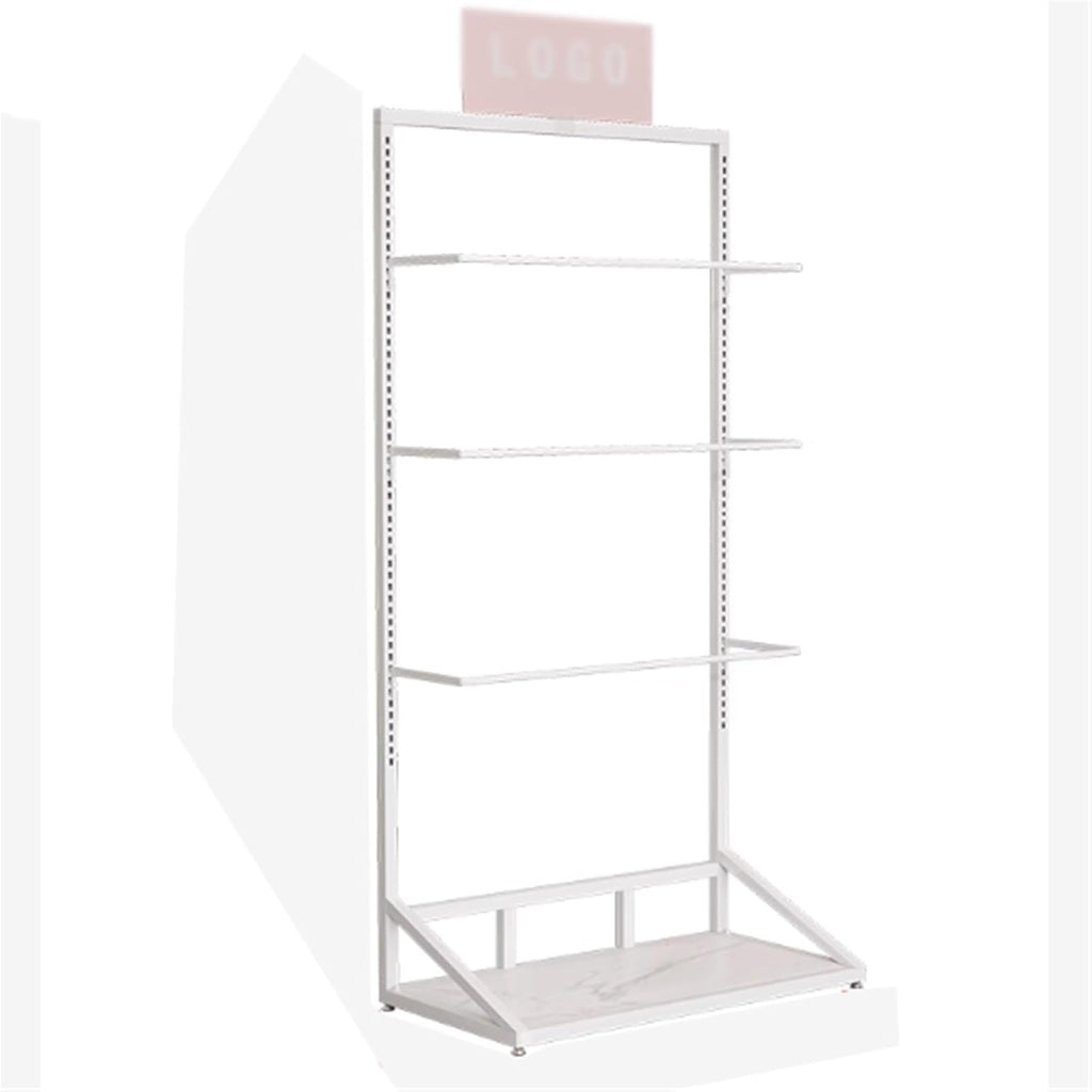 Underwear Display Stand, Metals, Lingerie Garment Rack, Retail Sock Show shelves, Supermarkets Commercial Clothing Store Shelf, for Bras, Shorts, Hats, 39.3in(White)