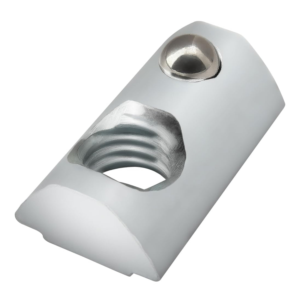 8020, 13034, 15 40 Series M8 x 1.25 Steel Self Aligning Roll in T-Nut with Ball Spring - T Slot Accessories for 80/20 Aluminum Extrusion - Hardware Nuts (500 Pack)