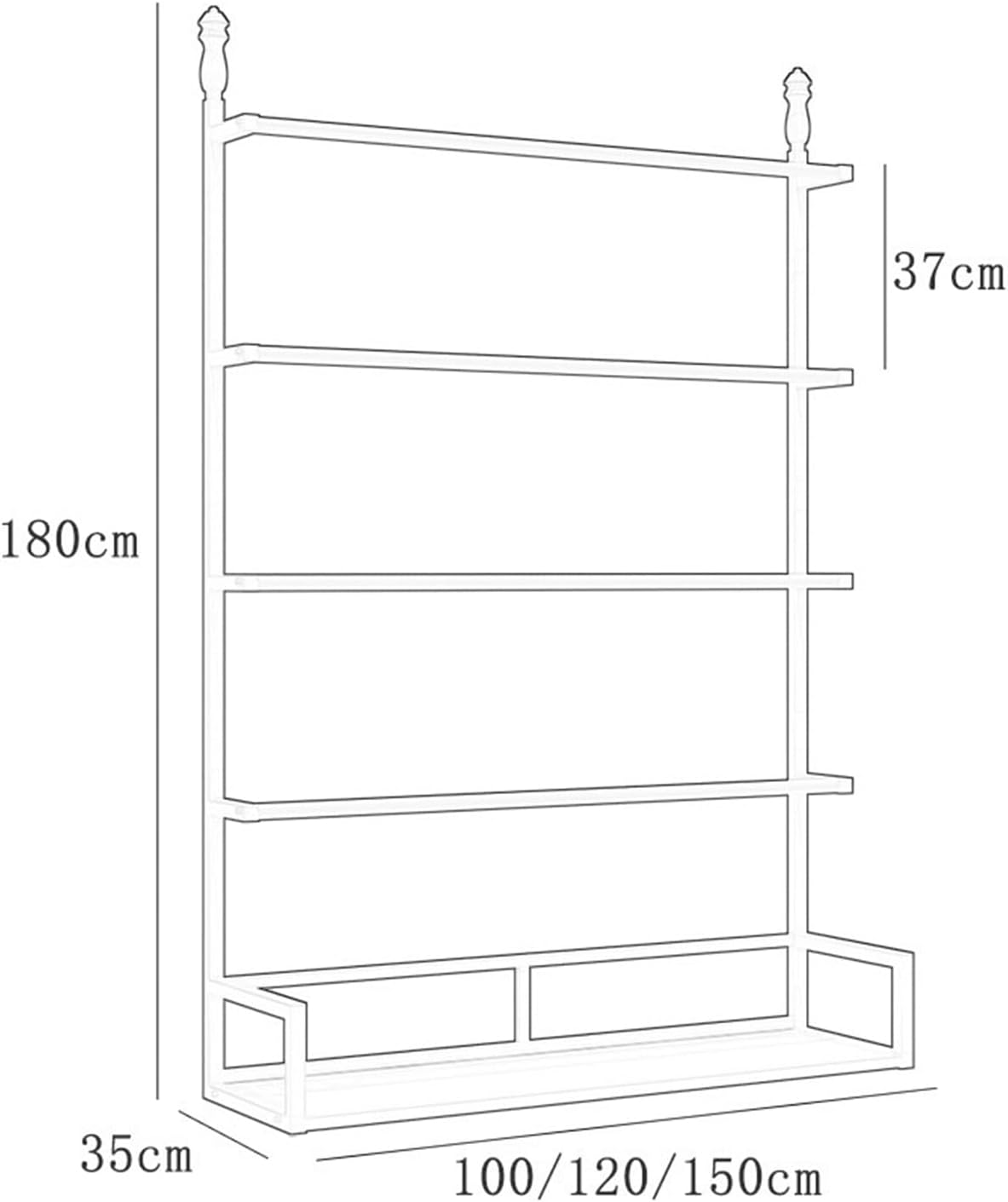 Household Boutique Underwear Racks, 5-Tier Lingerie Bra Display Stand, Sock Storage Rack, Short Clothes Organizer Shelves, for Home Commercial Retail,100CM