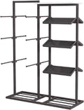 3 Tier Lingerie Garment Rack, Metals, Underwear Display Stand, Commercial Shelves Clothes Rod, for Lingerie Socks Bra Panties Scarves, 100 * 40 * 135cm(Black)