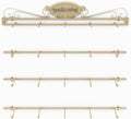 90/120/150cm Commercial Lingerie Garment Rack, Metal, Underwear Sock Display Stand, Retail Organizer Clothes Rod, for Bras, Shorts, Socks, Hats, Wall-Mounted(A,90cm)