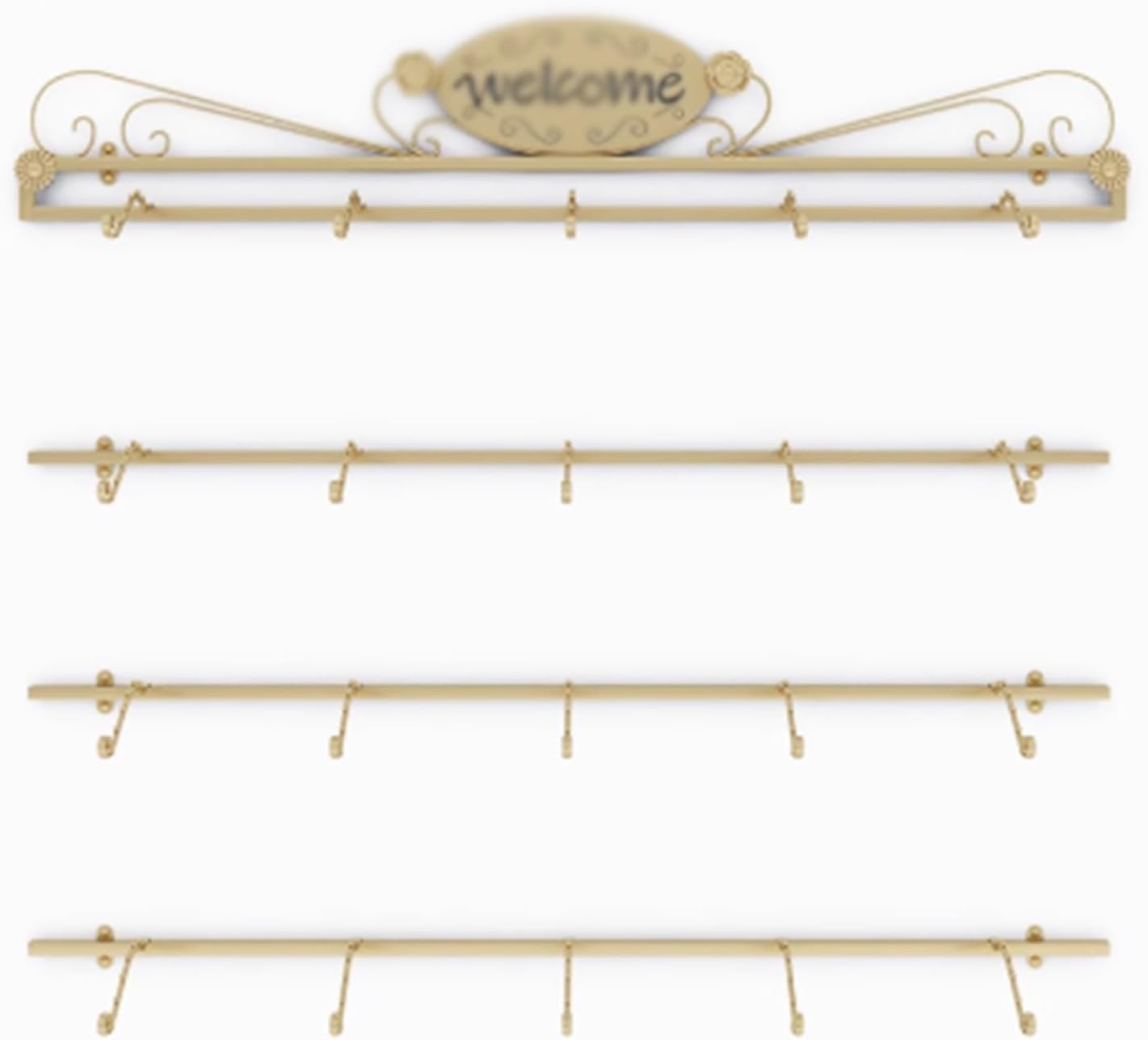 90/120/150cm Commercial Lingerie Garment Rack, Metal, Underwear Sock Display Stand, Retail Organizer Clothes Rod, for Bras, Shorts, Socks, Hats, Wall-Mounted(A,90cm)