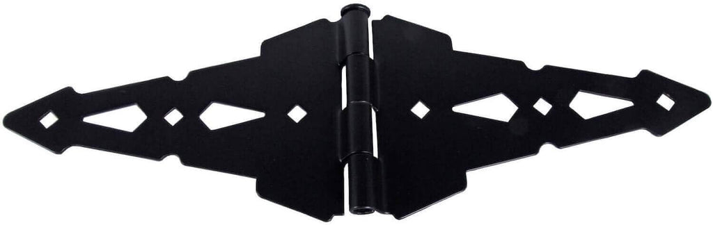 Black Western Style Wood Fence, Single Gate Kit, 8' Strap Gate Hinges, Gate Latch Opens from Both Sides - CASE Qty 6