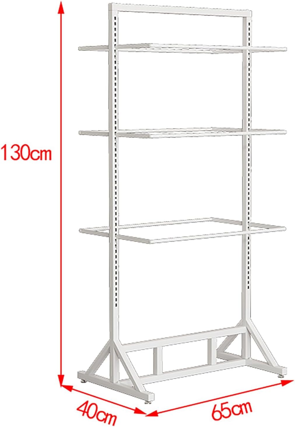Floor-Standing Underwear Rack, Garment Display Stand, Lingerie Bra Shorts Swimsuit Sock Scarf, Commercial Shelves, Clothing Store Scarf Storage Organizer Rack(White)
