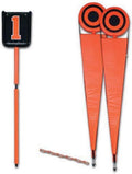 CHAMPRO Football Deluxe Down Indicator Box and Chains Set, ORANGE
