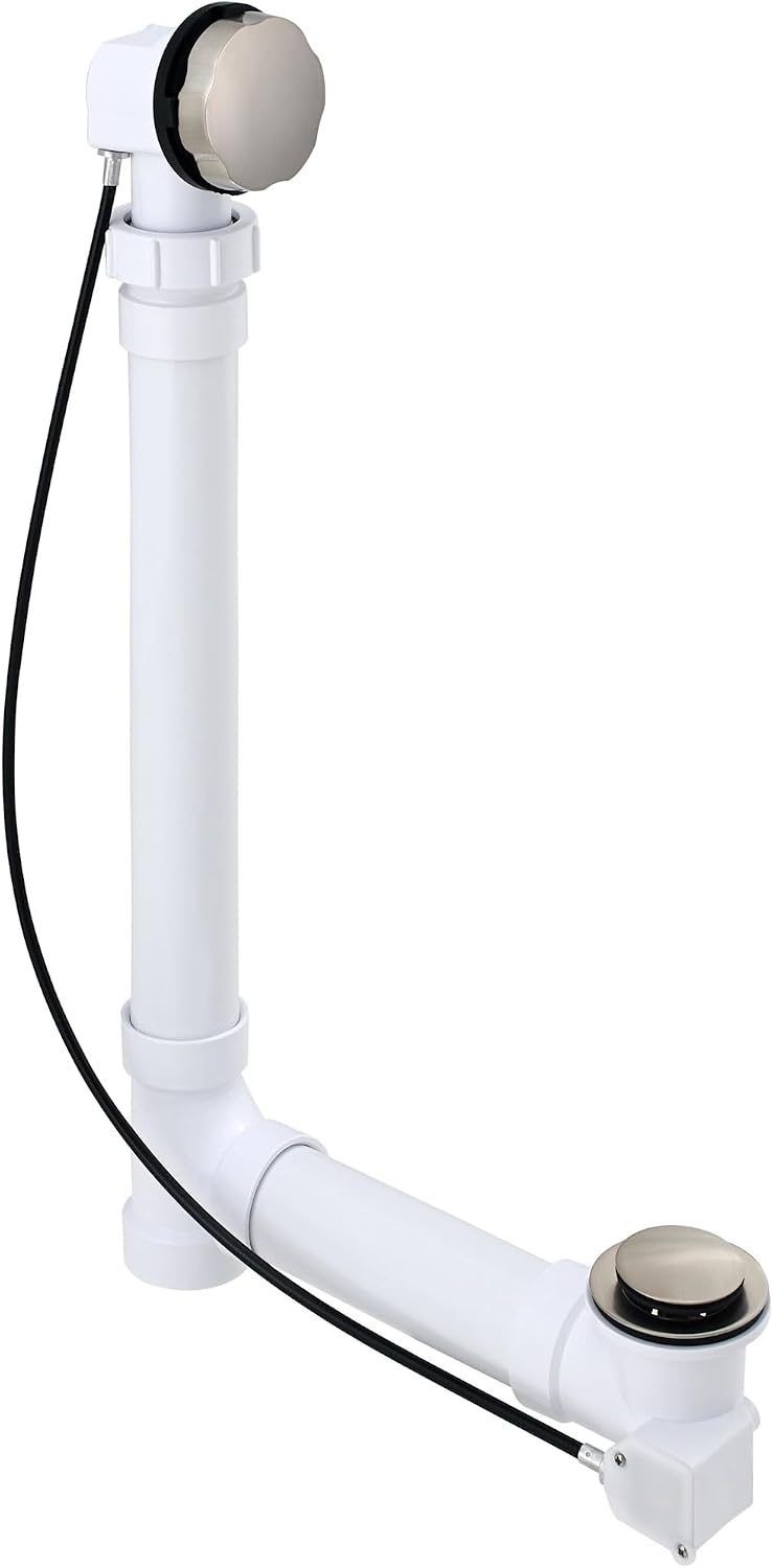 American Standard 2764014M203.011 Cadet 66 in. Acrylic Freestanding Soaker Bathtub with Tub Filler, Hand Shower and Drain, Arctic White, 50-60 Gallons