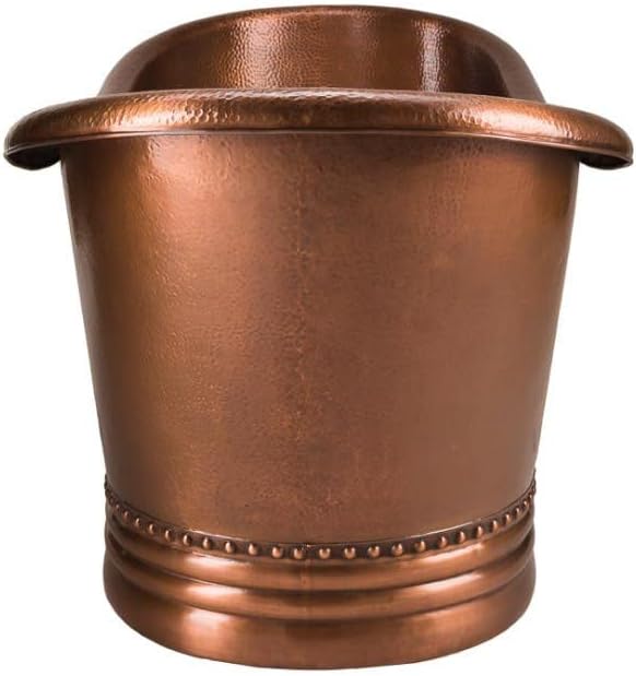 Vintage Tub & Bath Melody 58 Inch Copper Freestanding Double Slipper Bathtub - Medium Copper