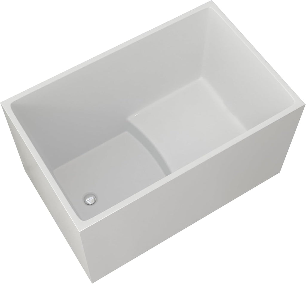 43' Acrylic Freestanding Bath tubs Soaker Tubs in White