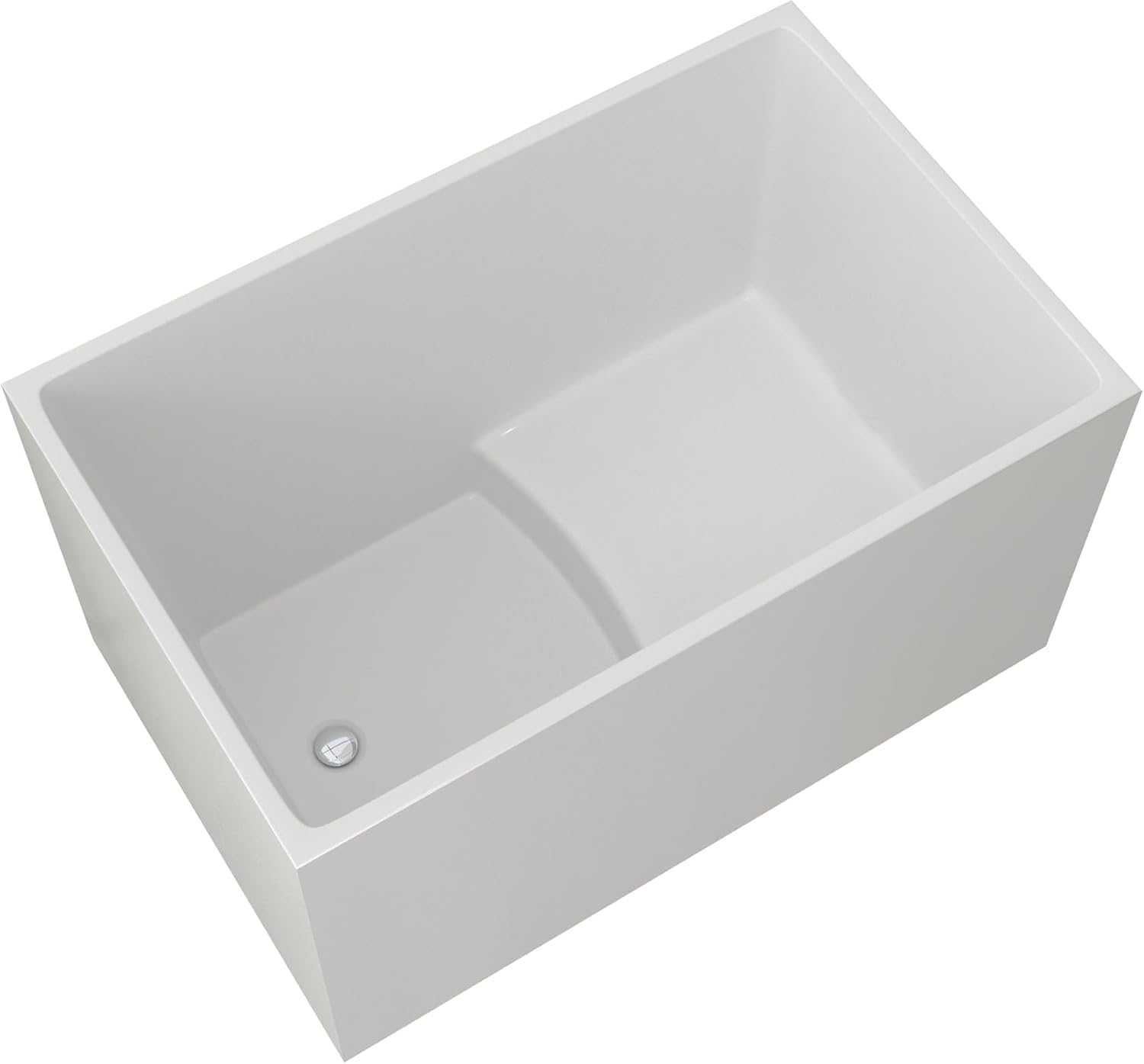 43' Acrylic Freestanding Bath tubs Soaker Tubs in White