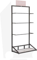 Underwear Display Stand, Metals, Lingerie Garment Rack, Retail Sock Show shelves, Supermarkets Commercial Clothing Store Shelf, for Bras, Shorts, Hats, 39.3in(Black)