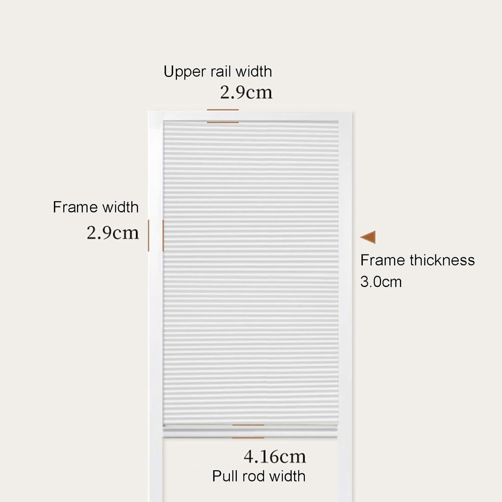 Interior Accordion Door, Sliding Closet Door with Aluminum Frame, Top Down Bottom Hallways Temporary Door for Bedroom, Bathroom(Yellow,160x180cm)