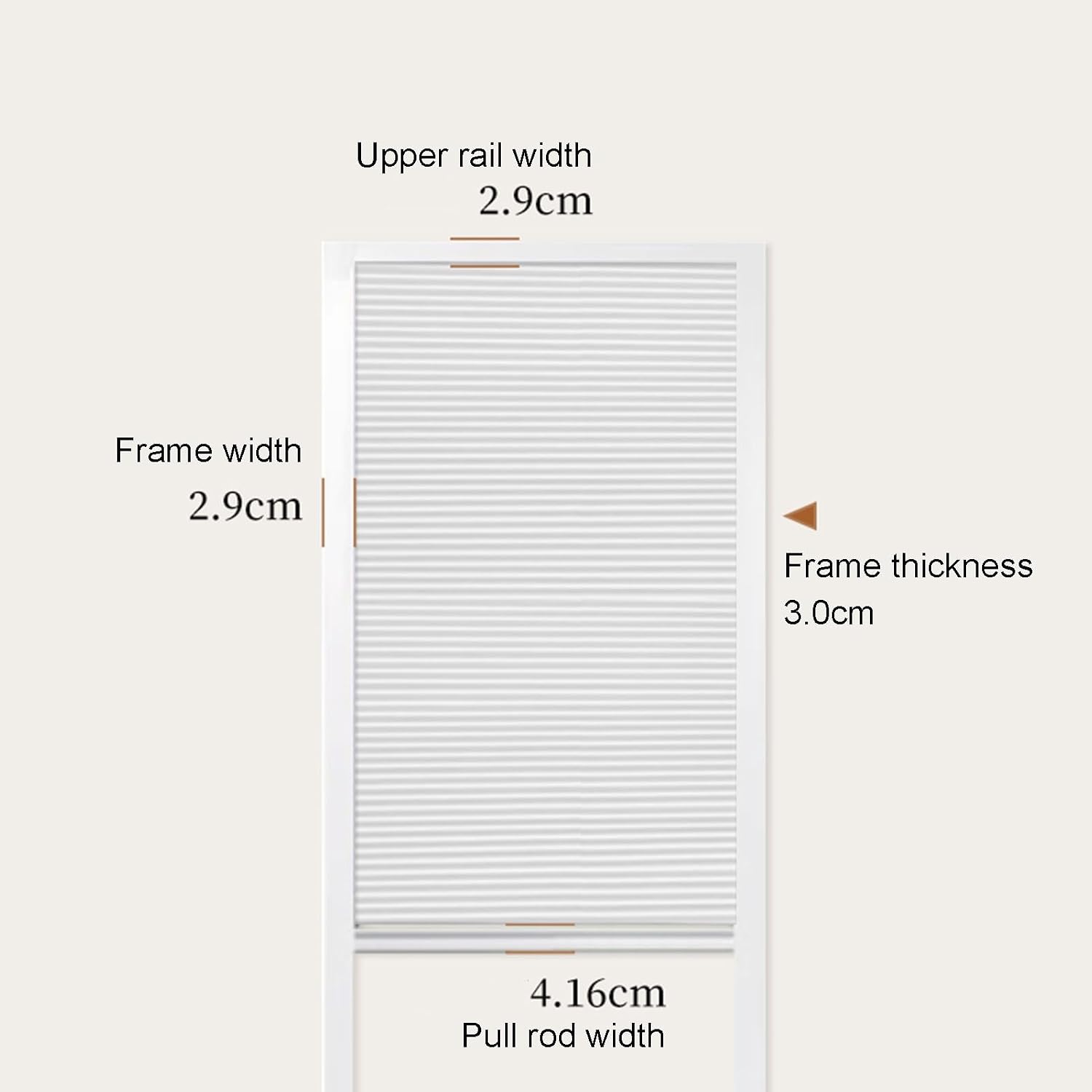 Interior Accordion Door, Sliding Closet Door with Aluminum Frame, Top Down Bottom Hallways Temporary Door for Bedroom, Bathroom(Yellow,160x180cm)