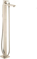 hansgrohe Metropol 1-Handle 38-inch Tall Freestanding Bathtub Faucet with Handshower in Polished Nickel, 32532831