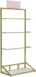 Underwear Display Stand, Metals, Lingerie Garment Rack, Retail Sock Show shelves, Supermarkets Commercial Clothing Store Shelf, for Bras, Shorts, Hats, 39.3in(Gold)
