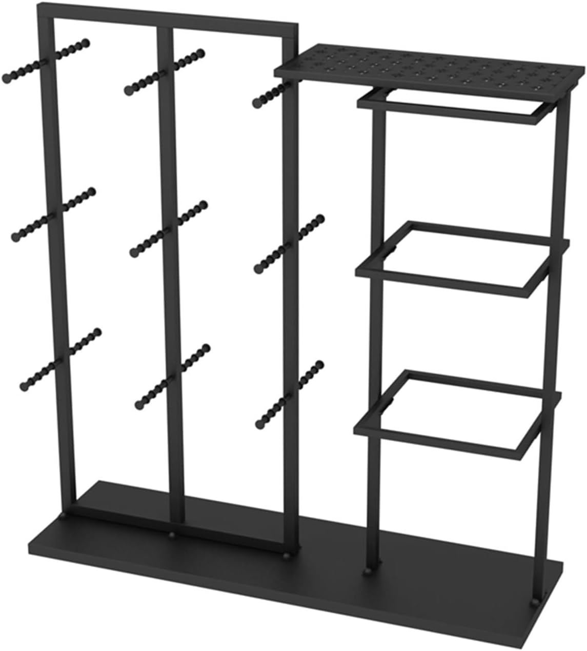 Customize what you need Freestanding Clothing Store Organizer Rack, Underwear Rack, Retail Store Scarf Panty Shorts Bra Hijab Silk Shawl Display Stand for Bouti(Gold a 130X40X135CM)