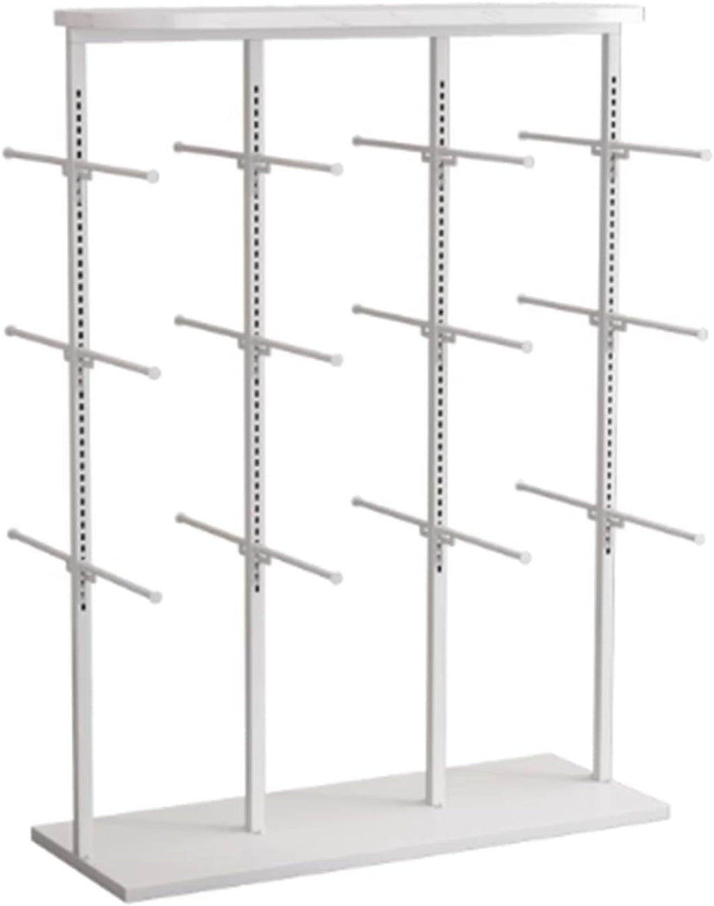 3 Layer Underwear Display Stands, Metals, Clothing Store Boutiques Retail Lingerie Garment Rack, Commercial Shelves Clothes Rod, for Socks Bra Panties Scarves(White,100 * 40 * 130cm)