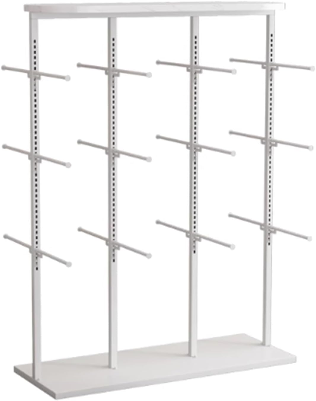 3 Layer Underwear Display Stands, Metals, Clothing Store Boutiques Retail Lingerie Garment Rack, Commercial Shelves Clothes Rod, for Socks Bra Panties Scarves(White,100 * 40 * 130cm)