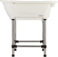 Dog Grooming Plastic Free Standing Bathtub for Small & Medium Sized Pets, for Indoor & Outdoor