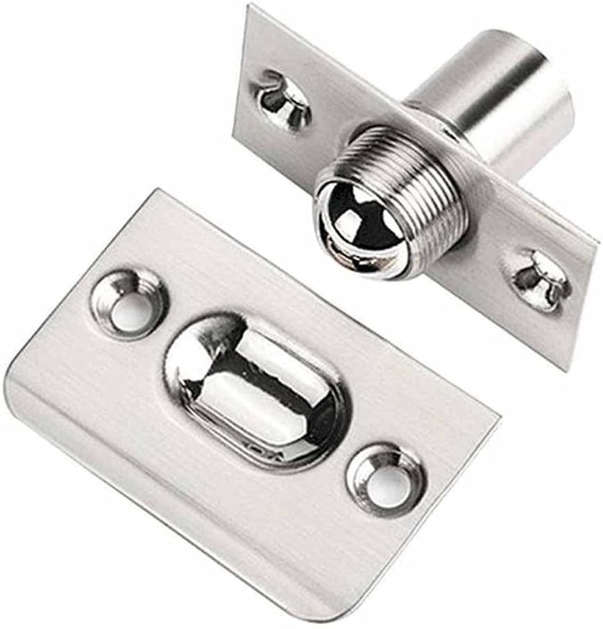 Adjustable Invisible Wooden Cabinet Door Top Beads Lock Closet Ball Catch Latch Catcher Stainless Steel Door Beads Lock(E)