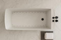 Carver Tubs - Elysium 67' - Acrylic Freestanding Soaking Bathtub - Comes With Heated Air Jetted Massage - White Modern Rectangle Acrylic Tub with Chrome End Drain - 59'L x 31.5'W x 23.5'H