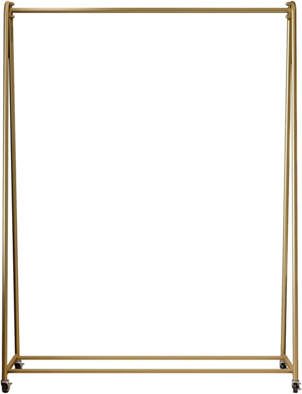 Coat Racks Clothes Rail Garment Rack with Wheels Heavy Duty Drying Rack Rolling Clothing Display Rack for Commercial or Residential,Gold-80X40X150Cm