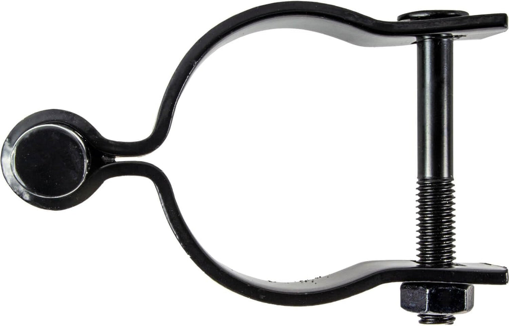 Black 2-7/8' Post Hinge - Use for 2-7/8' Outside Diameter Post/Pipe - Powder Coated Chain Link Post Gate Hinge - Nut/Bolt Included for Hinge