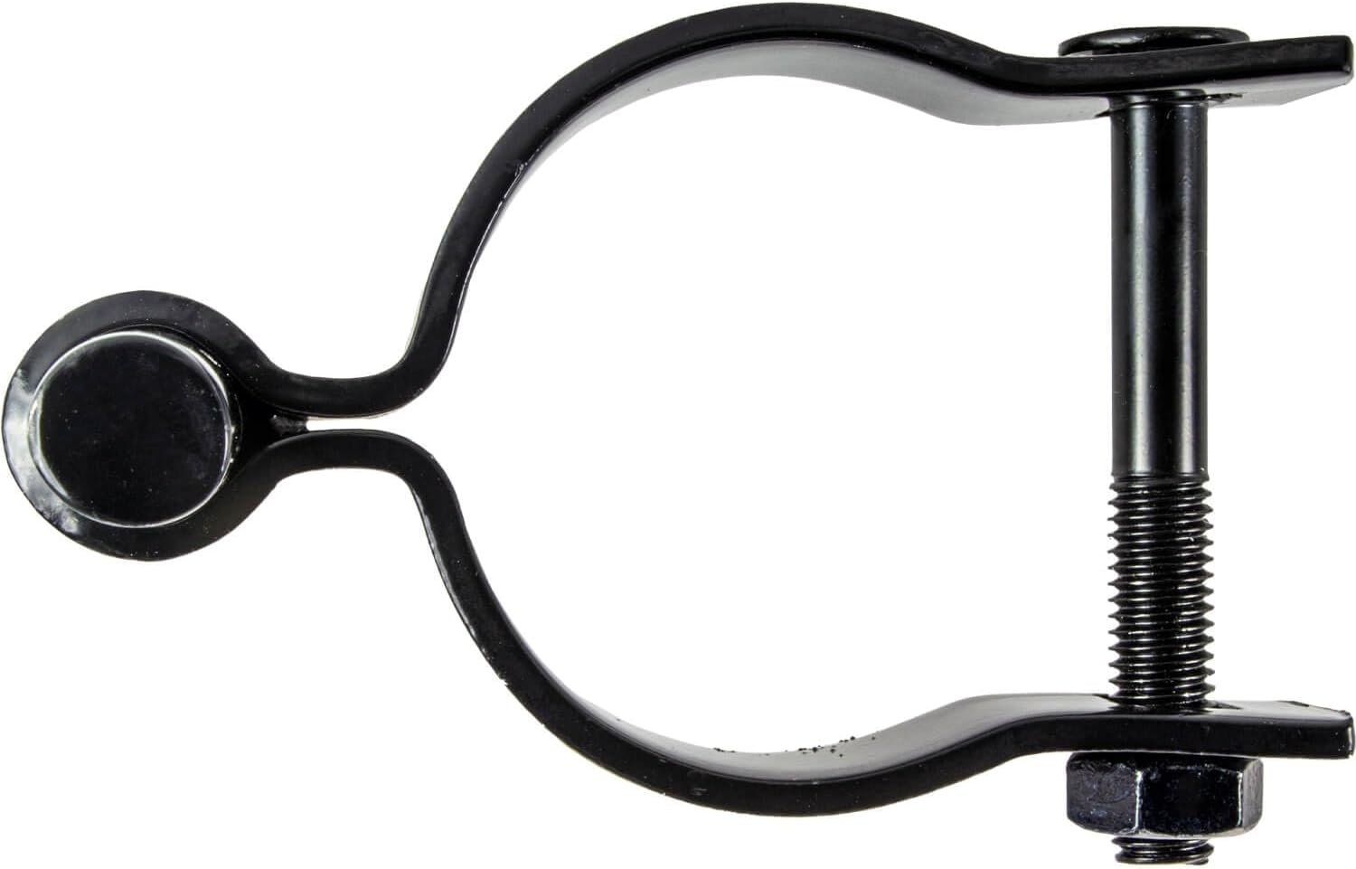 Black 2-7/8' Post Hinge - Use for 2-7/8' Outside Diameter Post/Pipe - Powder Coated Chain Link Post Gate Hinge - Nut/Bolt Included for Hinge