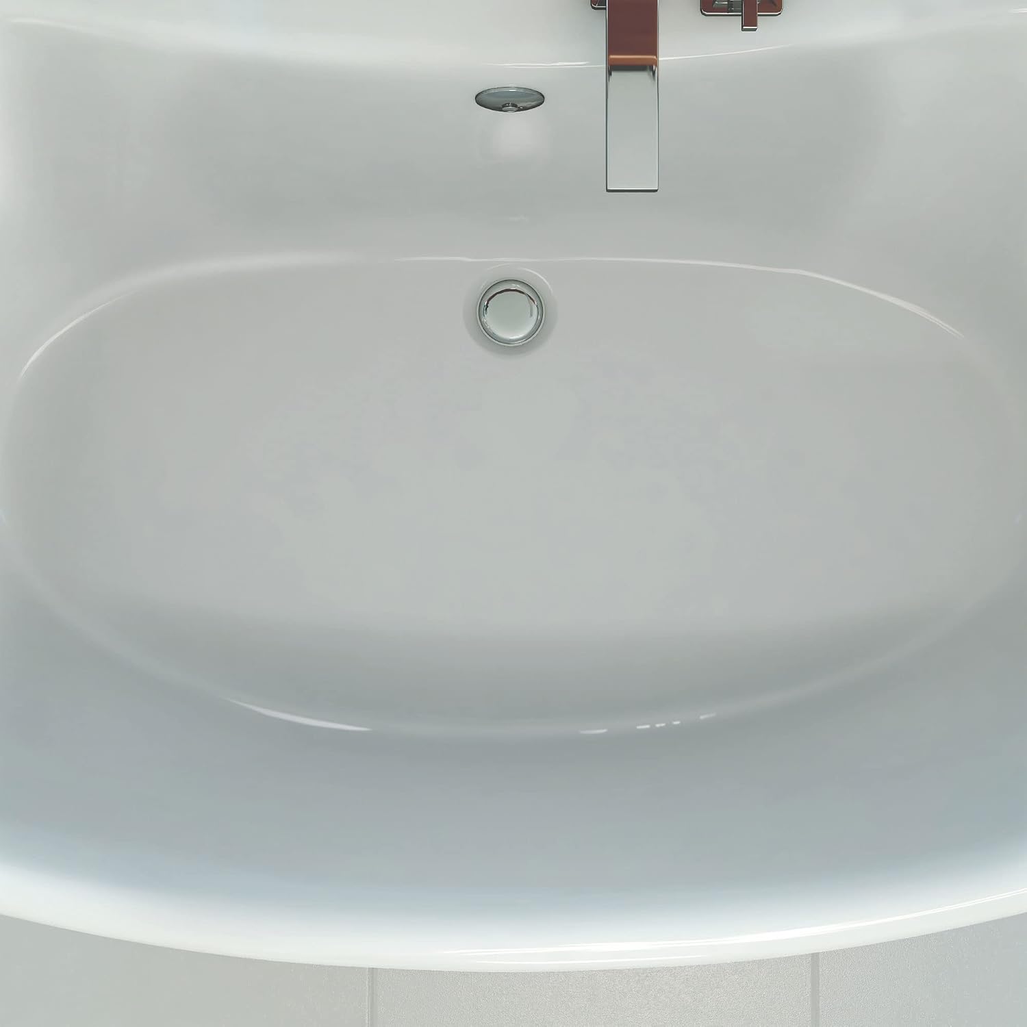 DreamLine Montego 66 inch L x 27 inch H White Acrylic Freestanding Bathtub