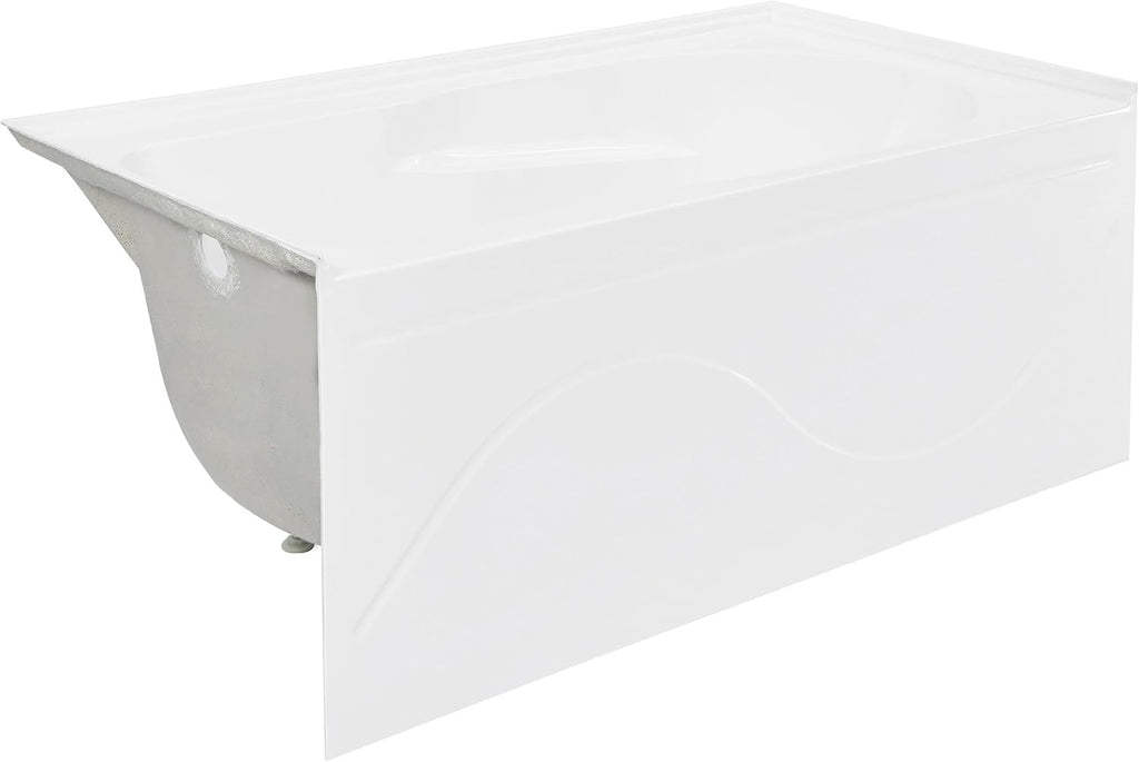 Ivy 48'' x 32' Bathtub with Apron Left Hand Drain in White