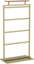 Clothing Store Garment Rack Sock Storage Rack,Freestanding Underwear Rack with Top Shelf, 3-Tier Underclothing Rack for Boutiques, Retail Store Panty Shorts Bra Swimsuit (Gold-145X65X40CM)