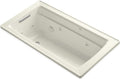 Kohler K-1122-H-96 5 ft. Drop-In Acrylic 8-Jet Tub w/Heater & Drain Biscuit