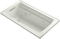 Kohler K-1122-H-NY Archer 5Ft Whirlpool with Comfort Depth Design and Heat, Dune