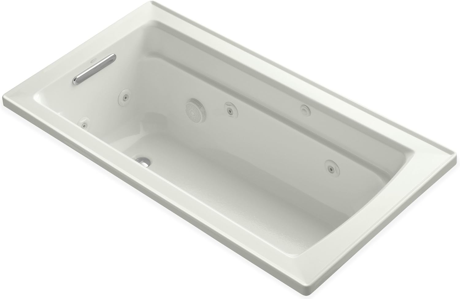 Kohler K-1122-H-NY Archer 5Ft Whirlpool with Comfort Depth Design and Heat, Dune