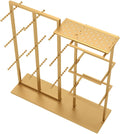 Freestanding Clothing Store Organizer Rack,Underwear Rack,Retail Store Scarf Panty Shorts Bra Hijab Silk Shawl Display Stand for Boutique/Cloth Store(Gold B 130X40X135CM)