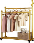 Clothes Rack, Metal Garment Rack, Multifunctional Garment Rack With Storage Shelves, Freestanding Closet With Hanging Rods(C,100 * 38 * 162cm)