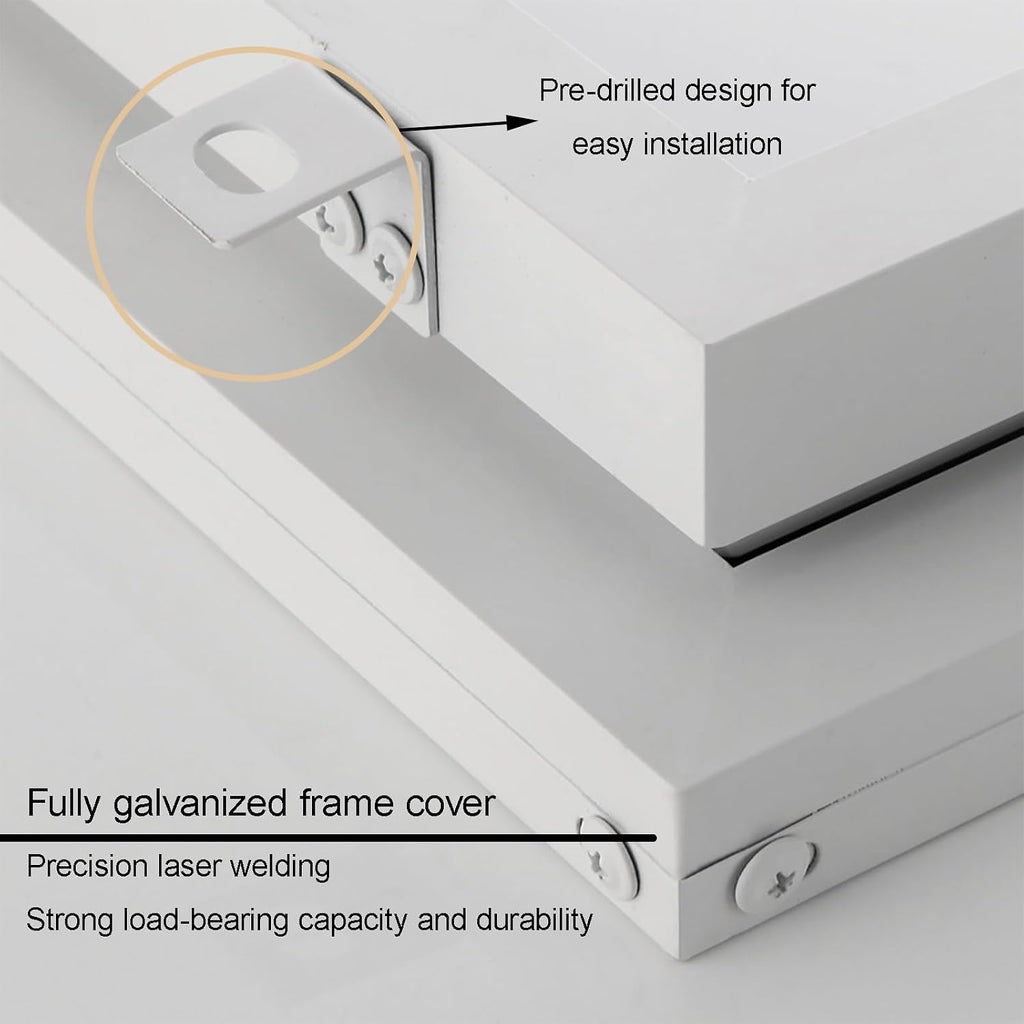 Galvanized Roof Hatch, Attic Access Door, Metal Roof Panels Security Door, Rooftop Maintenance Hatch Cover Plate, with Gas Strut Rods, Suitable for Home Industry(50cm/19.7in)
